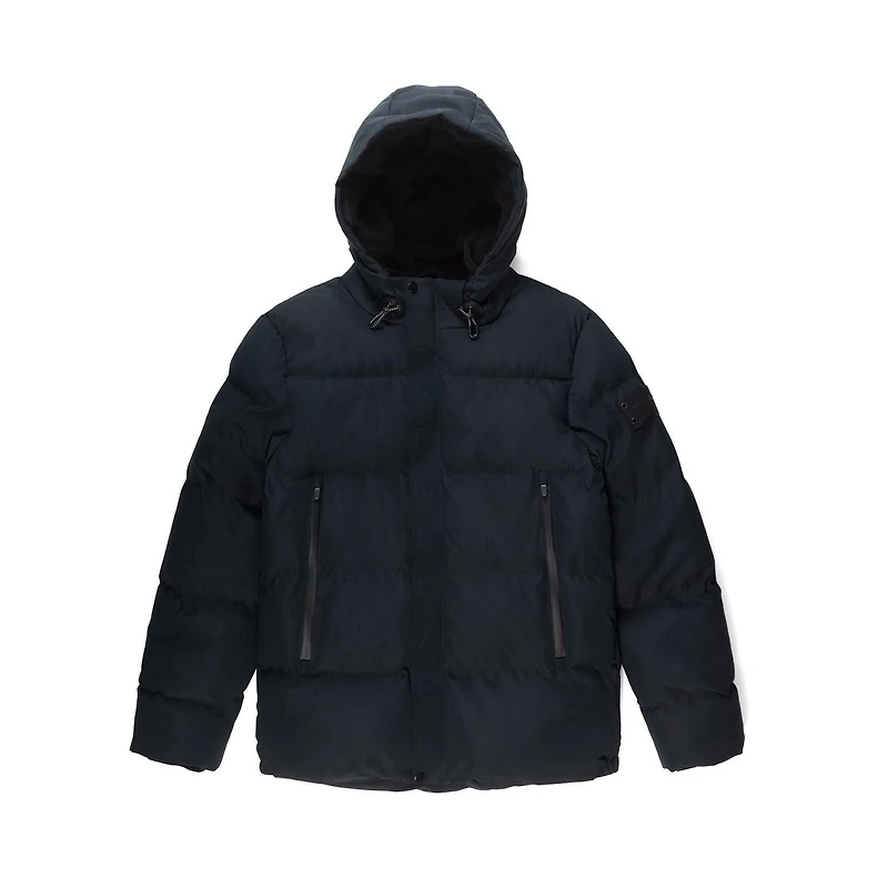Dark Black Men's Insulated Puffer Jacket