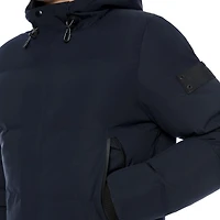 Dark Black Men's Insulated Puffer Jacket