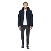 Dark Black Men's Insulated Puffer Jacket