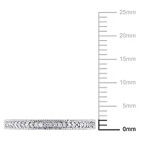 Miabella 0.10 Carat T.W. Diamond 10 K White Gold Wedding Band