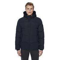 Dark Black Men's Insulated Puffer Jacket