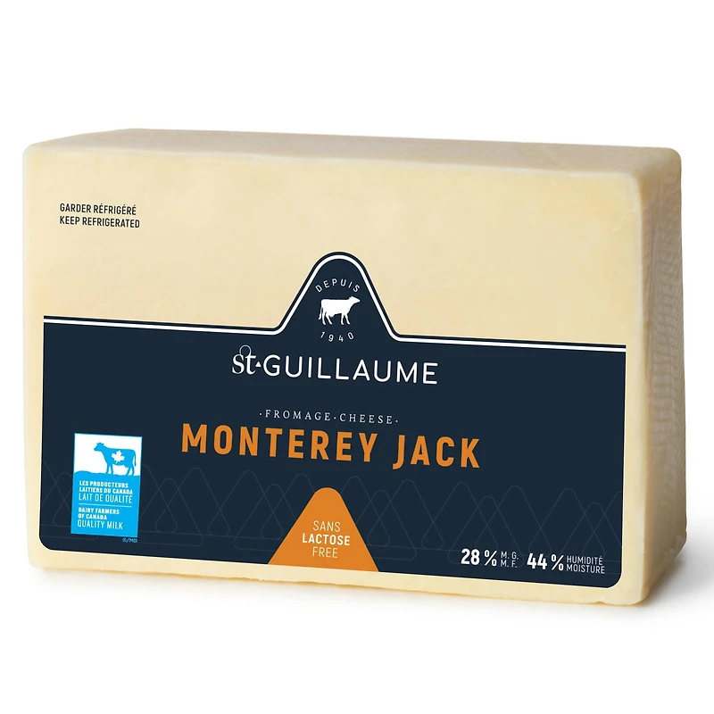 St-Guillaume Monterey Jack Cheese, 730g block, Monterey Jack Cheese
