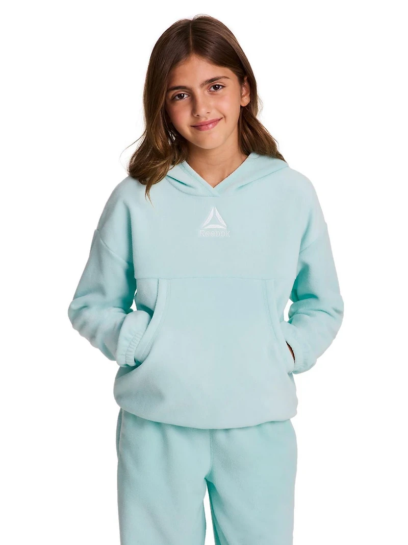 Reebok Girl's Athletic Venture Fleece Pullover Hoodie