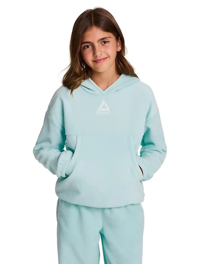 Reebok Girl's Athletic Venture Fleece Pullover Hoodie