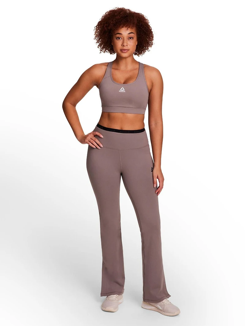 Reebok Women's Stronger Sports Bra with Mesh Panel and Removable Cups