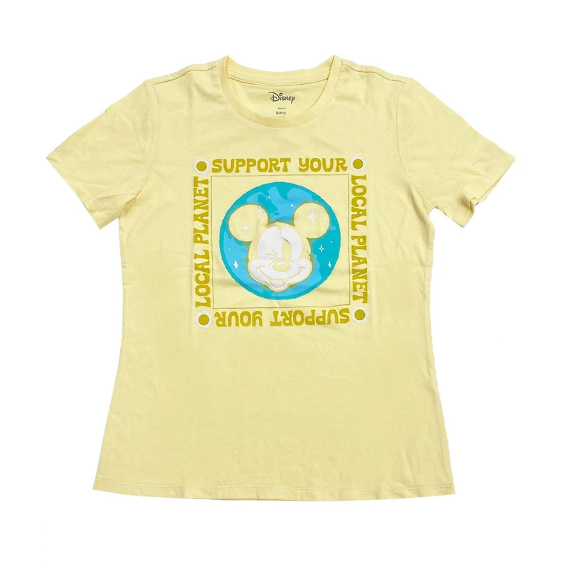 Disney Ladies Local Planet Short Sleeve T-Shirt