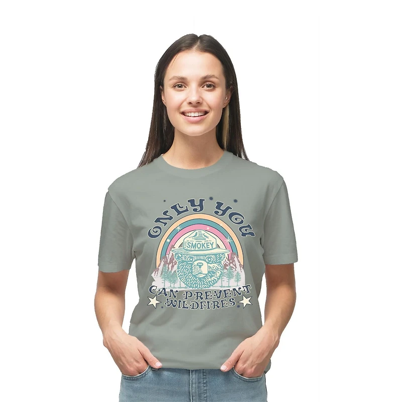 Smokey Bear T-shirt à manches courtes pour femme Wander With Me