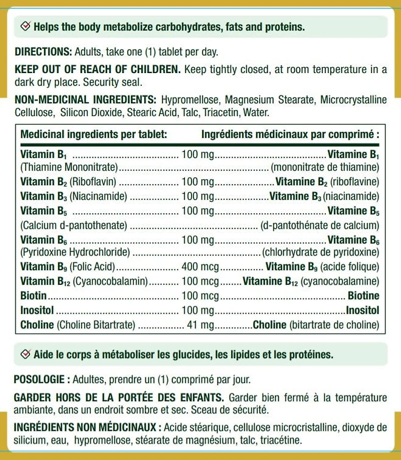 Nature's Bounty Time Release B-100 Ultra B-Complex