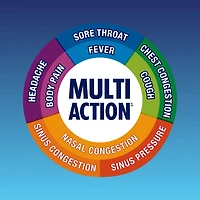 Mucinex Multi-Action RHUME, GRIPPE ET MAL DE GORGE CAPLETS, 20 unites