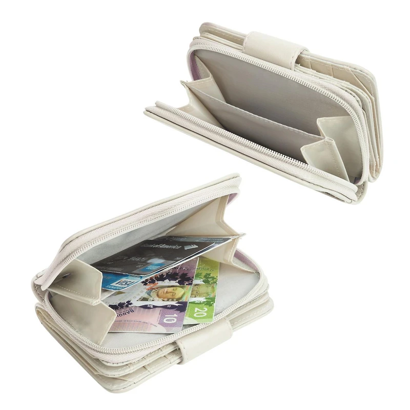 Time And Tru Tab Multi Card French Purse