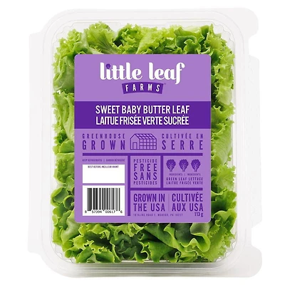 Little Leaf Farms Sweet Baby Butter Leaf, Sweet Baby Butter Leaf Lettuce 113 grams