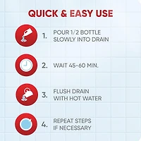 Drano Balance Drain Cleaner and Clog Remover, 900ml