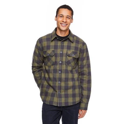George Men's Flannel Shirt Jacket