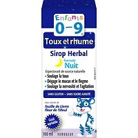 Kids 0-9 Cough & Cold Herbal Syrup Nighttime Formula