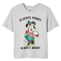T-shirt à manches courtes Minnie Mouse Disney pour filles