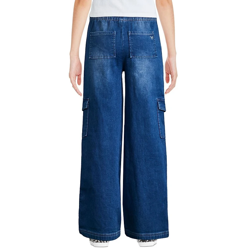 Justice Girls' Denim Cargo Jean