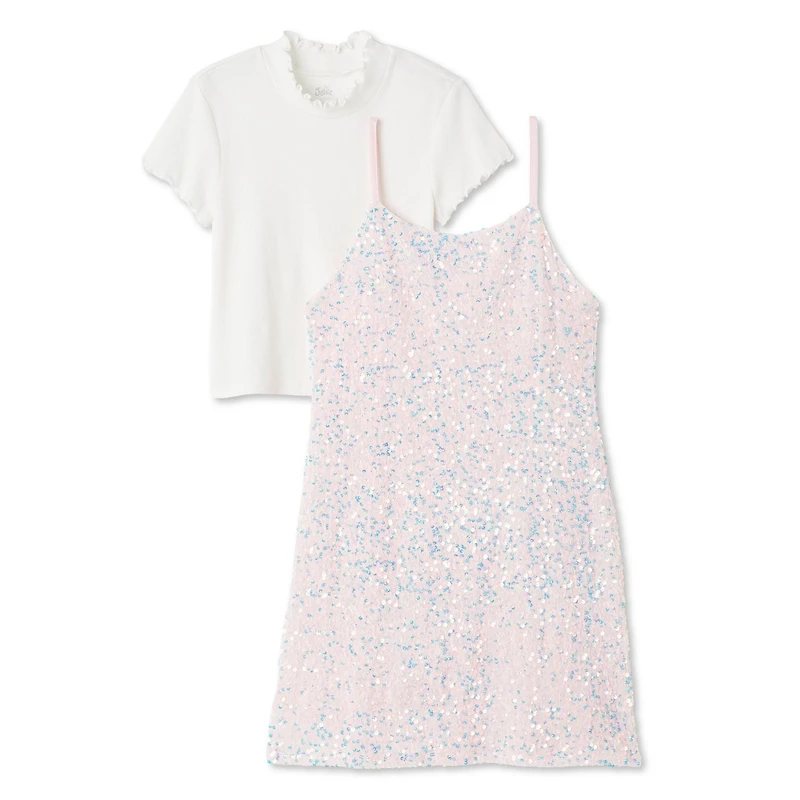 Justice Girls' Sequin Dress 2-Piece Set