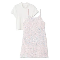 Justice Girls' Sequin Dress 2-Piece Set