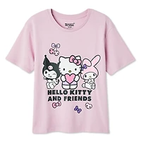 Hello Kitty And Friends Girls' Short Sleeve Tee