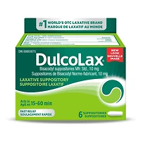 Dulcolax 10 MG Suppositories - Bisacodyl Active Ingredient - Effective Relief of Occasional Constipation - Relief Within 15-60 Minutes - Suitable for Children 12 Years & Older, Adults and Breastf