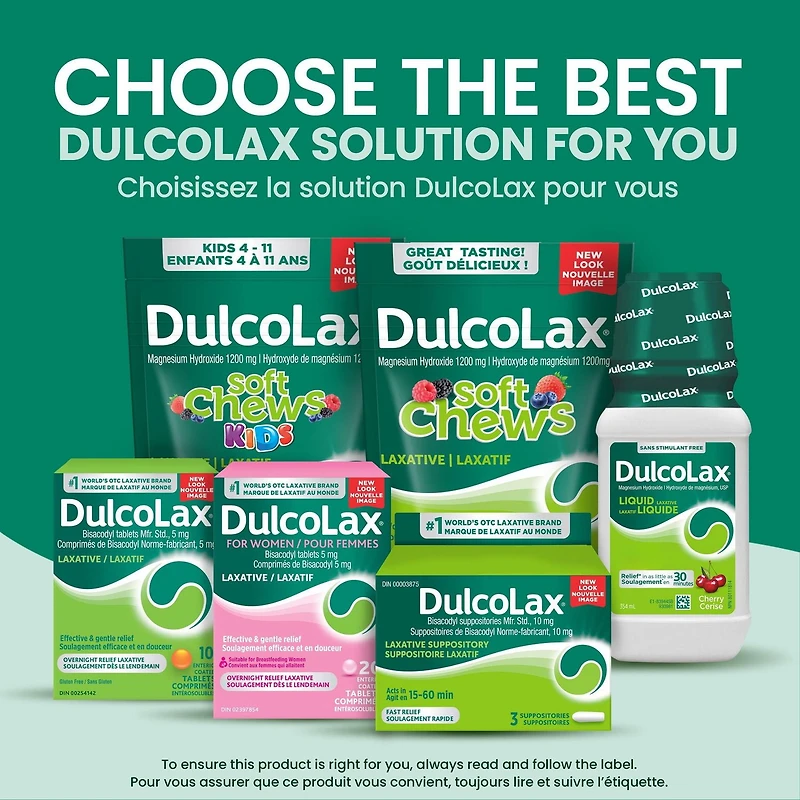 Dulcolax 10 MG Suppositories - Bisacodyl Active Ingredient - Effective Relief of Occasional Constipation - Relief Within 15-60 Minutes - Suitable for Children 12 Years & Older, Adults and Breastf