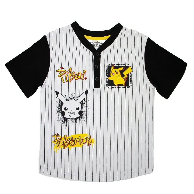 Pokemon Boys short sleeve jersey style t-shirt