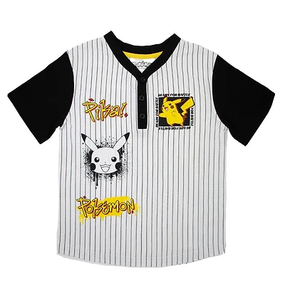 Pokemon Boys short sleeve jersey style t-shirt