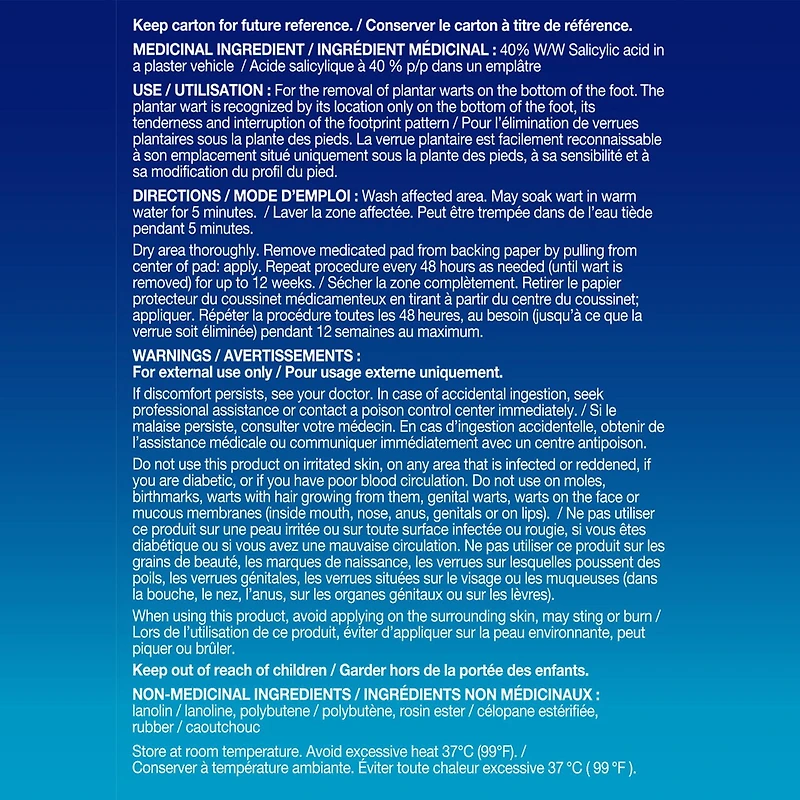 Compound W Maximum Strength One Step Plantar Foot Pads