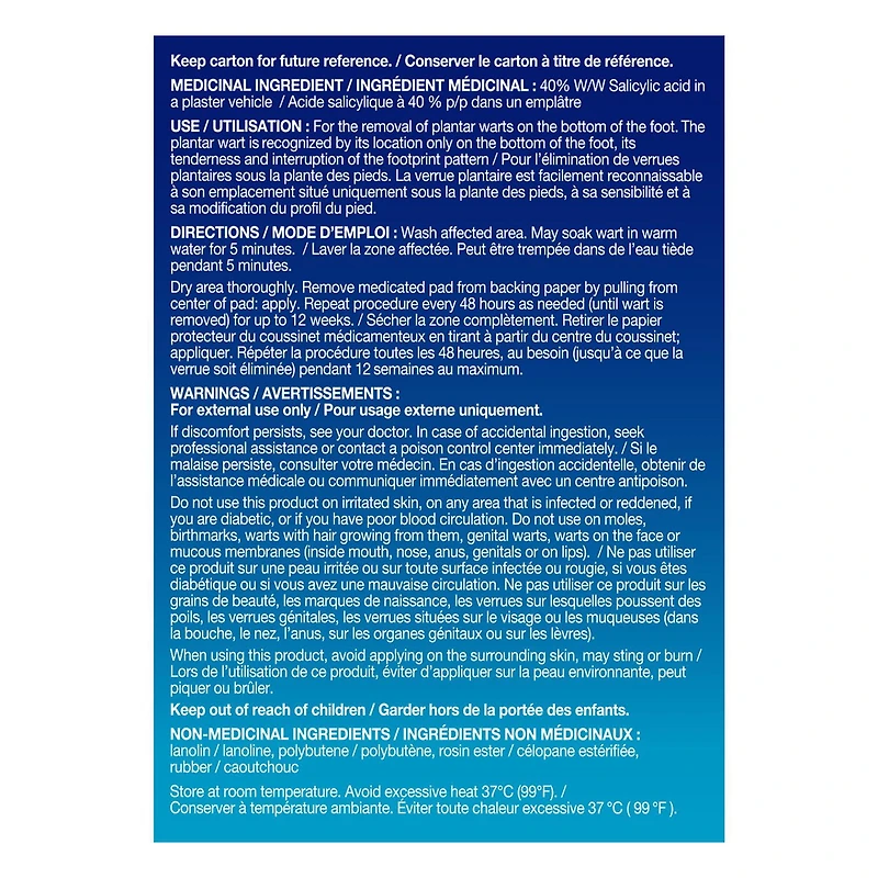 Compound W Maximum Strength One Step Plantar Foot Pads