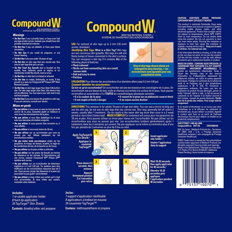 Compound W Traitement Des Acrochordons 8 traitements