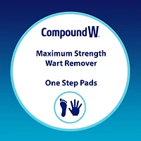 Tampons anti-verrues Compound W, One Step Pads - Acide salicylique