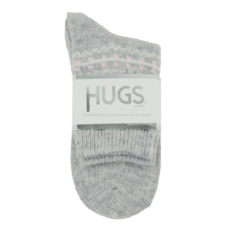 Femmes Chaussette quart décontractée HUGS en paq. De 2