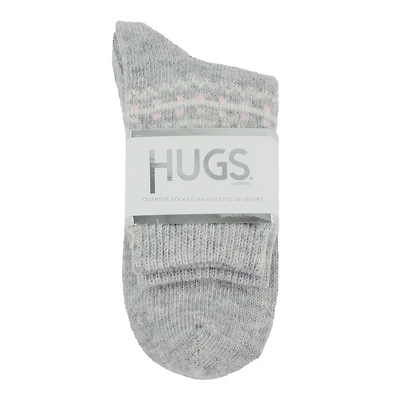 Femmes Chaussette quart décontractée HUGS en paq. De 2
