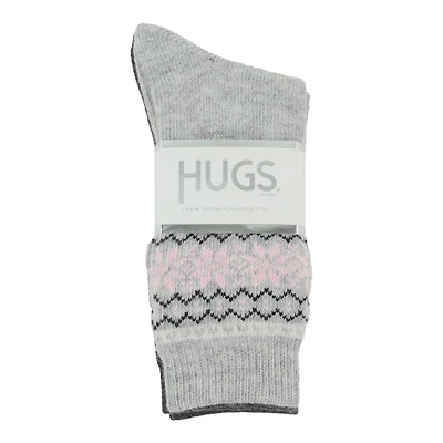 Women's HUGS 2-Pack Casual Crew Sock