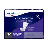 Equate Full Coverage Overnight Pads