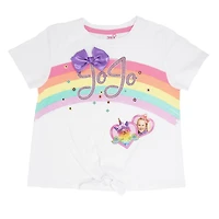 Jojo Siwa T-shirt manche courte avec nœud pour filles