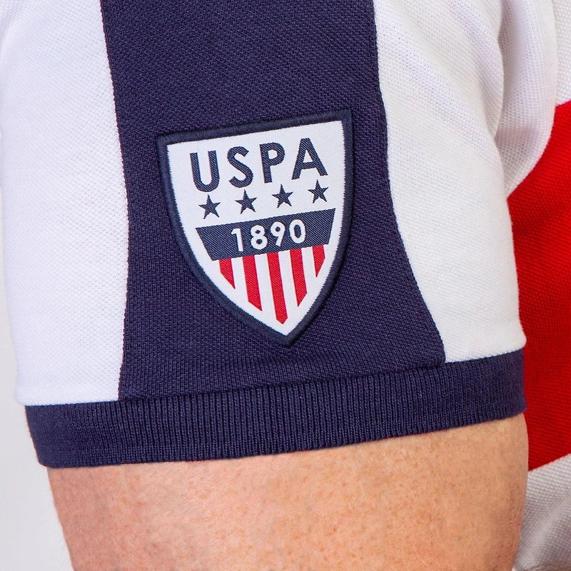 POLO HOMME USPA COLOR BLOCK PIQUE