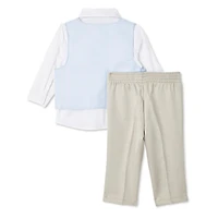Ensemble 4 pièces avec chemise, gilet, pantalon et nœud papillon George pour bébés garçons