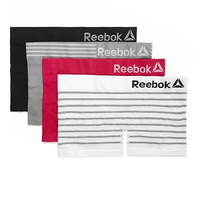 Reebok Ladies' 4 Pack Seamless Boyshorts