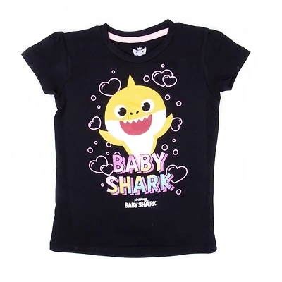 Baby Shark Toddler Girl's Short Sleeve T-Shirt