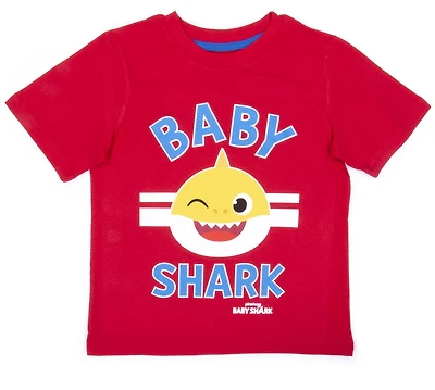 Baby Shark T-shirt à manches courtes pour garçon en bas âge