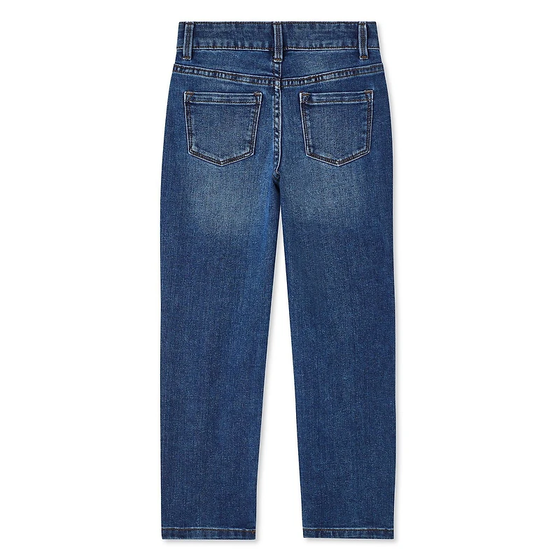 Pantalon de denim à jambe droite George pour filles Tailles 4-16