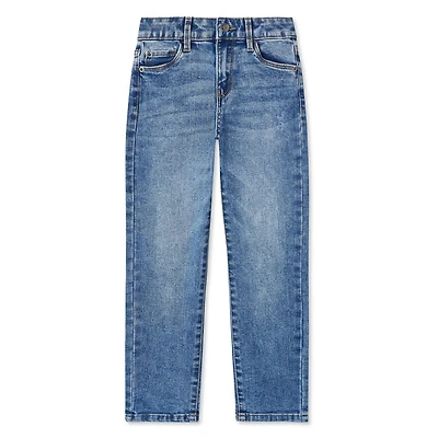 Pantalon de denim à jambe droite George pour filles Tailles 4-16