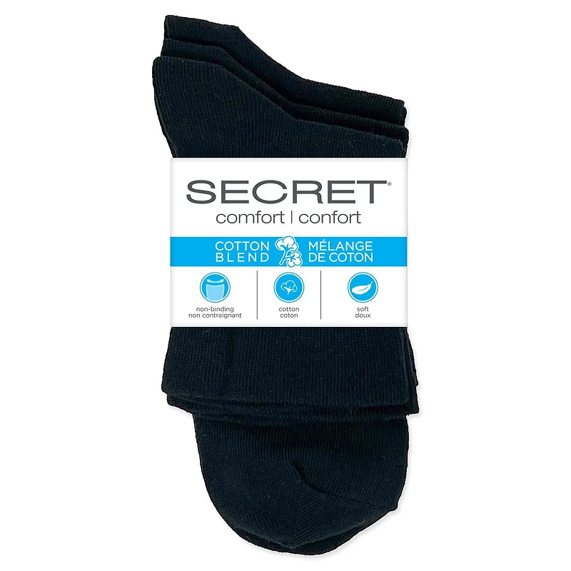 Secret® Relaxed Fit Anklet 3pk