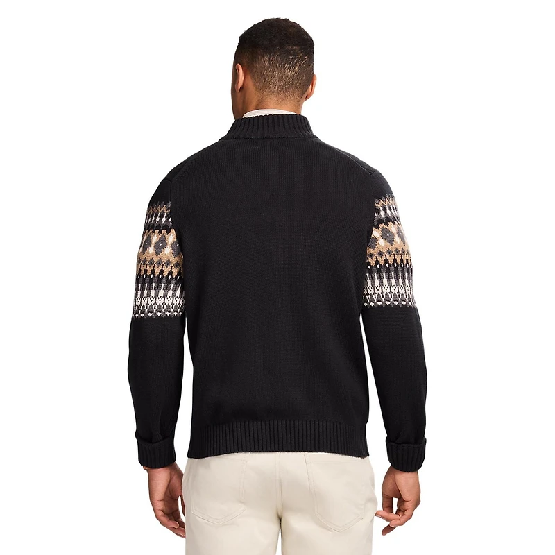 IZOD FAIRISLE ¼ ZIP