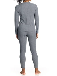 U.S. Polo Assn. Women's Ribbed Henley Long Underwear Thermal Set *On-Line Exclusive