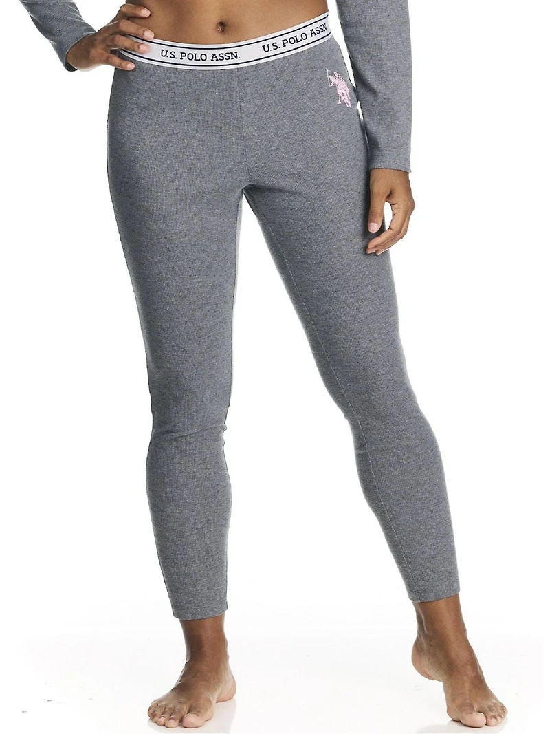U.S. Polo Assn. Women's Ribbed Henley Long Underwear Thermal Set *On-Line Exclusive