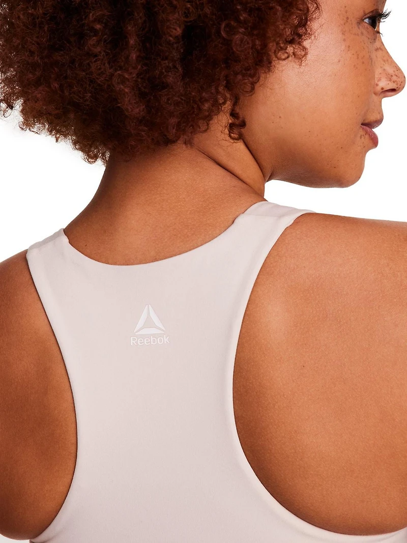 Soutien-gorge sport imprimé Strong Reebok avec bonnets amovibles pour femmes