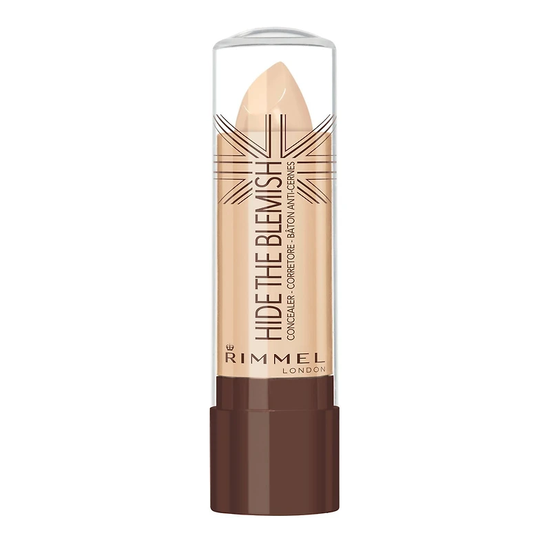Rimmel Cache-cernes Hide The Blemish, formule ultra-crémeuse pour un effet durable et naturel, illumine la peau, 100% Sans Cruauté Applicateur en bâtonnet