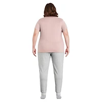 George Plus Women's Short Sleeve V-Neckline Lounge Tee